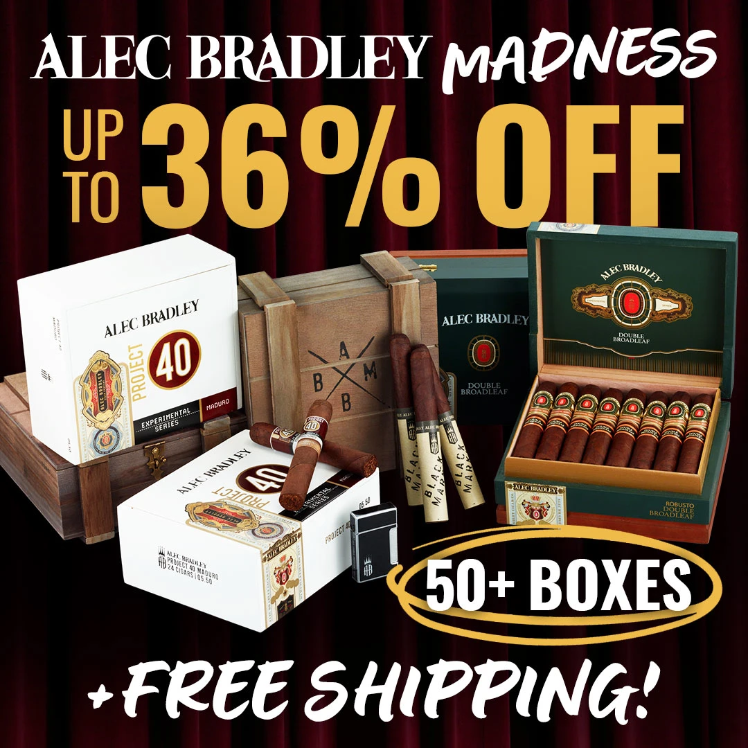 Alec Bradley Madness is LIVE allowing you to to Save up to 36% OFF + get FREE SHIPPING only at Famous Cigars!
