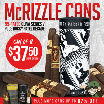 Nice cans. A very sweet 67% off deal on 95-rated Oliva Serie V + Rocky Patel Decade