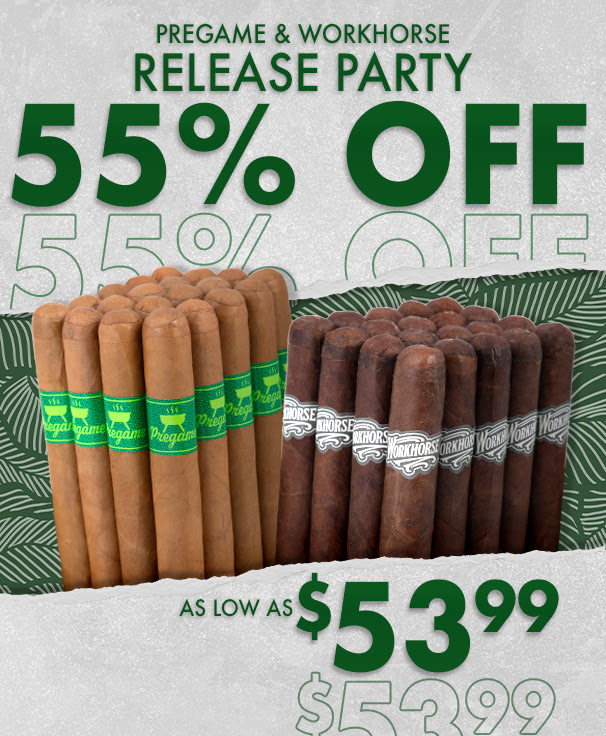 Workhorse Windfall: 55% OFF! Bundles as low as $53.99 at Best Cigar Prices.