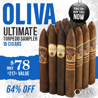Pro tip: BUY THIS NOW. Oliva 93+ Rated Ultimate Torpedo Sampler 64% off