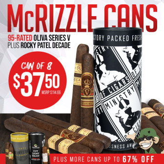 Nice cans. A very sweet 67% off deal on 95-rated Oliva Serie V + Rocky Patel Decade